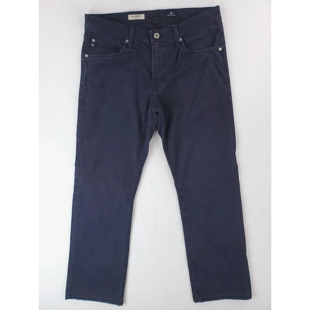 AG Adriano Goldschmied Mens Jeans 32x30* The Protege Straight Leg Dark Navy Pant
